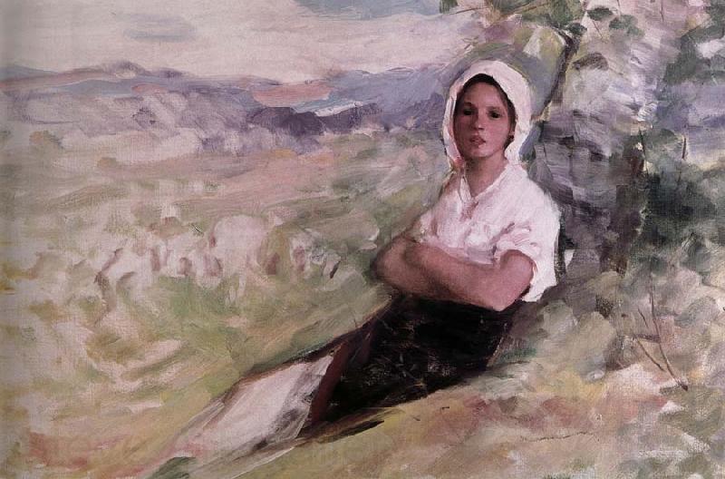 Nicolae Grigorescu Sepherdess Spain oil painting art